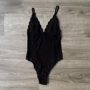 Victorias Secret Lace Trim Bodysuit